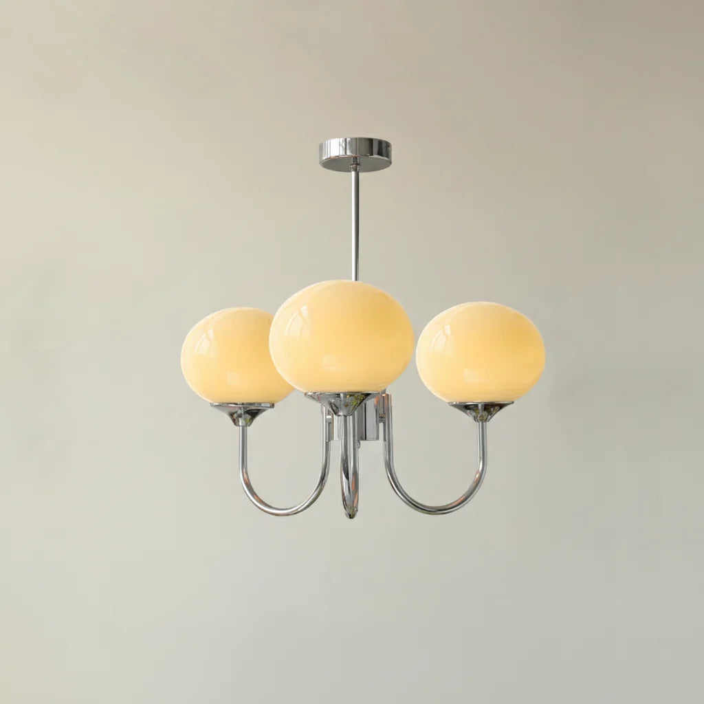 Chic Pastel Pink Ceiling Fixture with Gold Accents