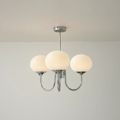 Chic Pastel Pink Ceiling Fixture with Gold Accents