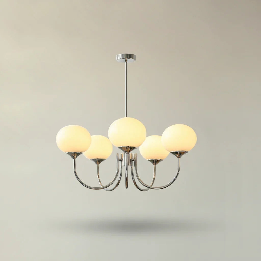 Chic Pastel Pink Ceiling Fixture with Gold Accents