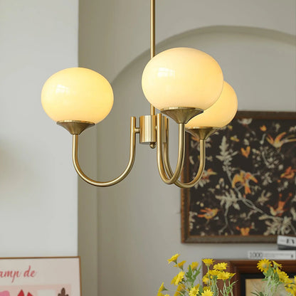 Chic Pastel Pink Ceiling Fixture with Gold Accents