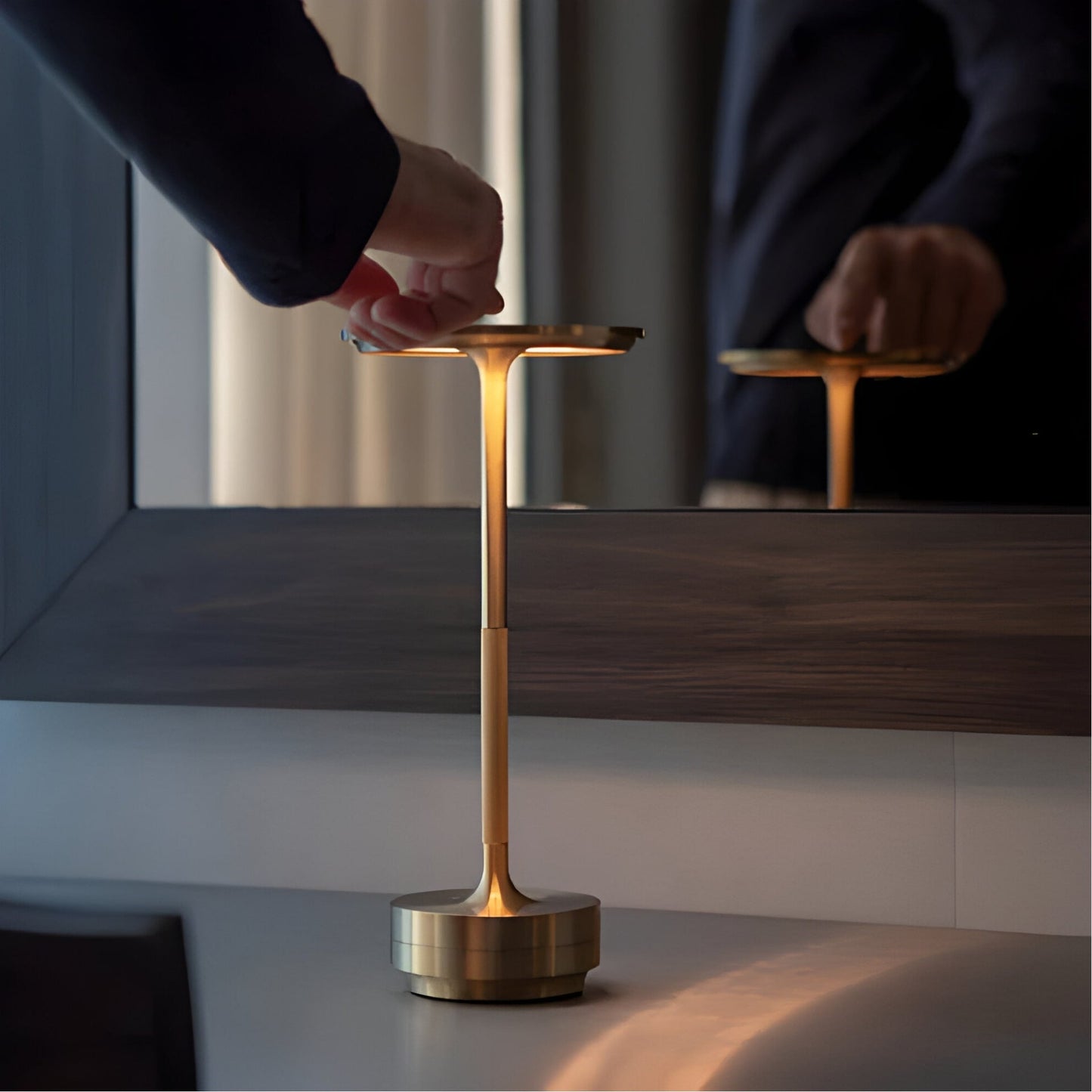 Portable Touch-Control LED Lamp with Adjustable Brightness