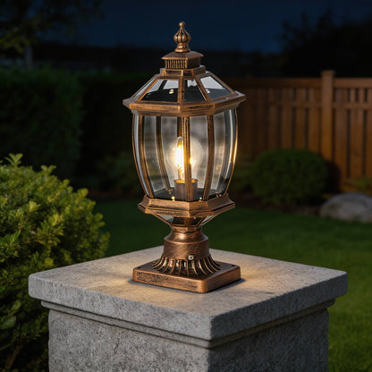 Stylish Solar & Wired Octagonal Outdoor Lighting Solution