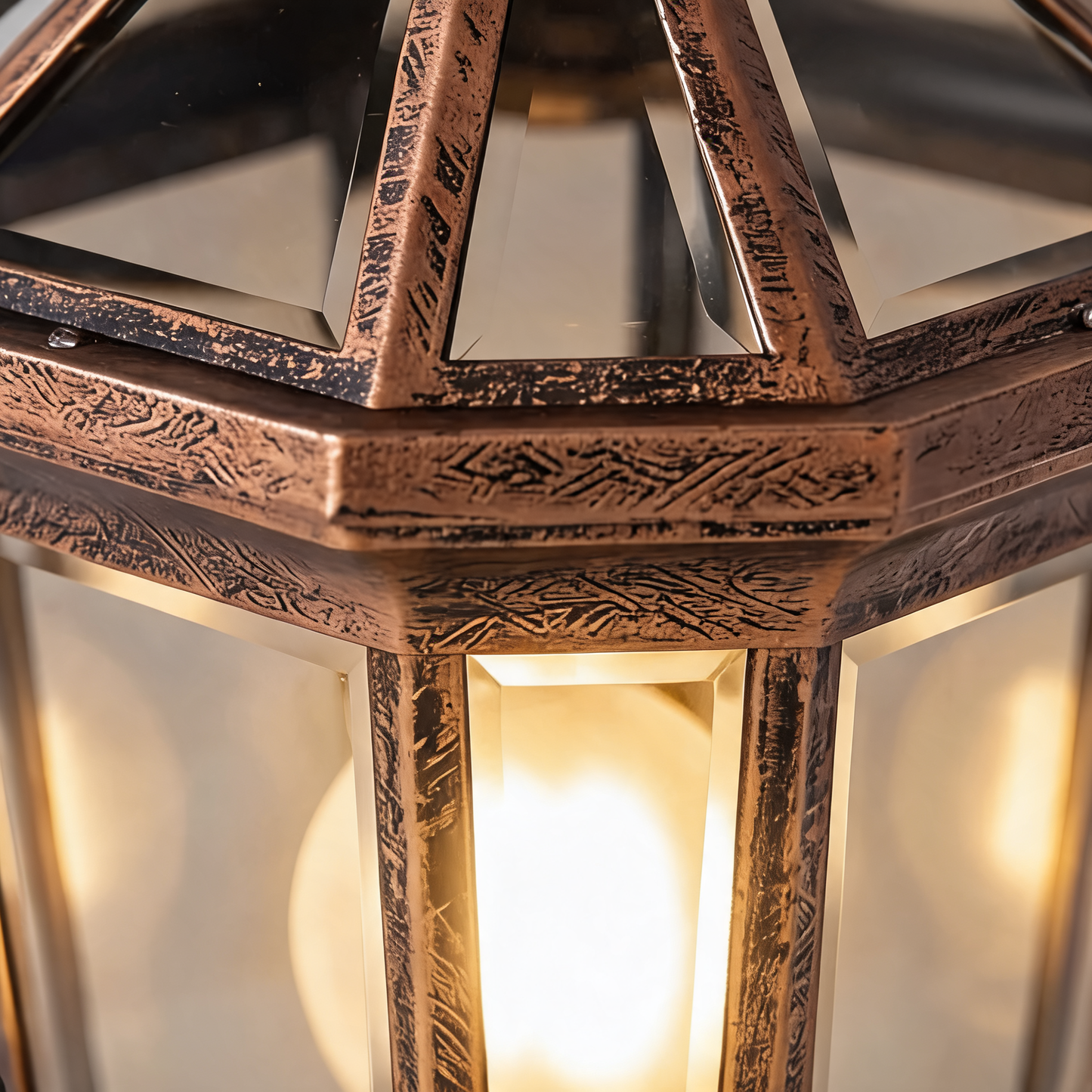 Stylish Solar & Wired Octagonal Outdoor Lighting Solution