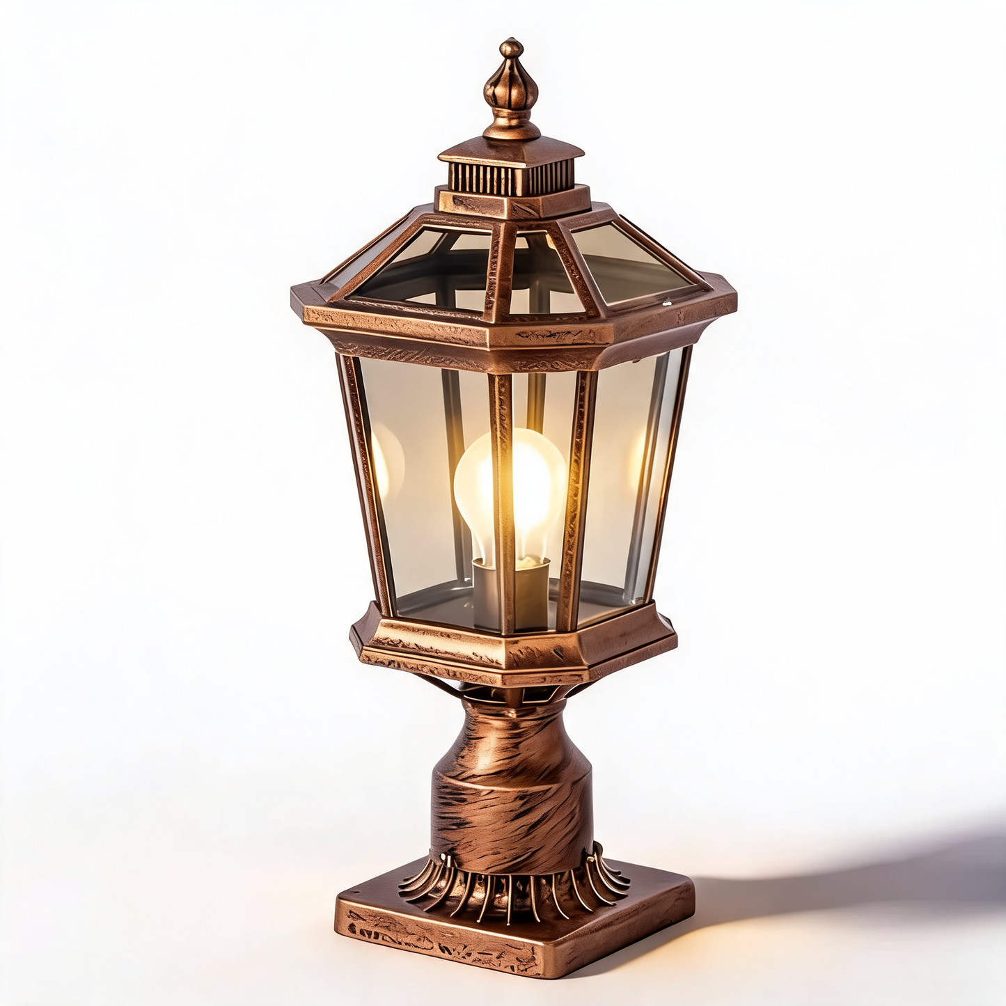 Stylish Solar & Wired Octagonal Outdoor Lighting Solution