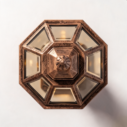 Stylish Solar & Wired Octagonal Outdoor Lighting Solution