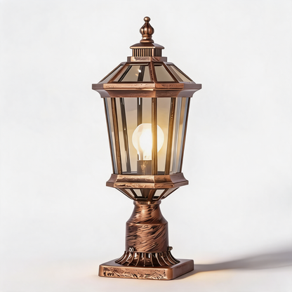 Stylish Solar & Wired Octagonal Outdoor Lighting Solution