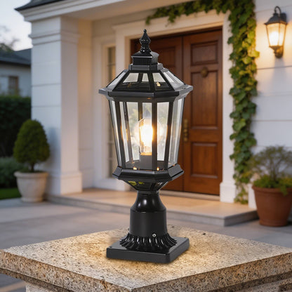 Stylish Solar & Wired Octagonal Outdoor Lighting Solution
