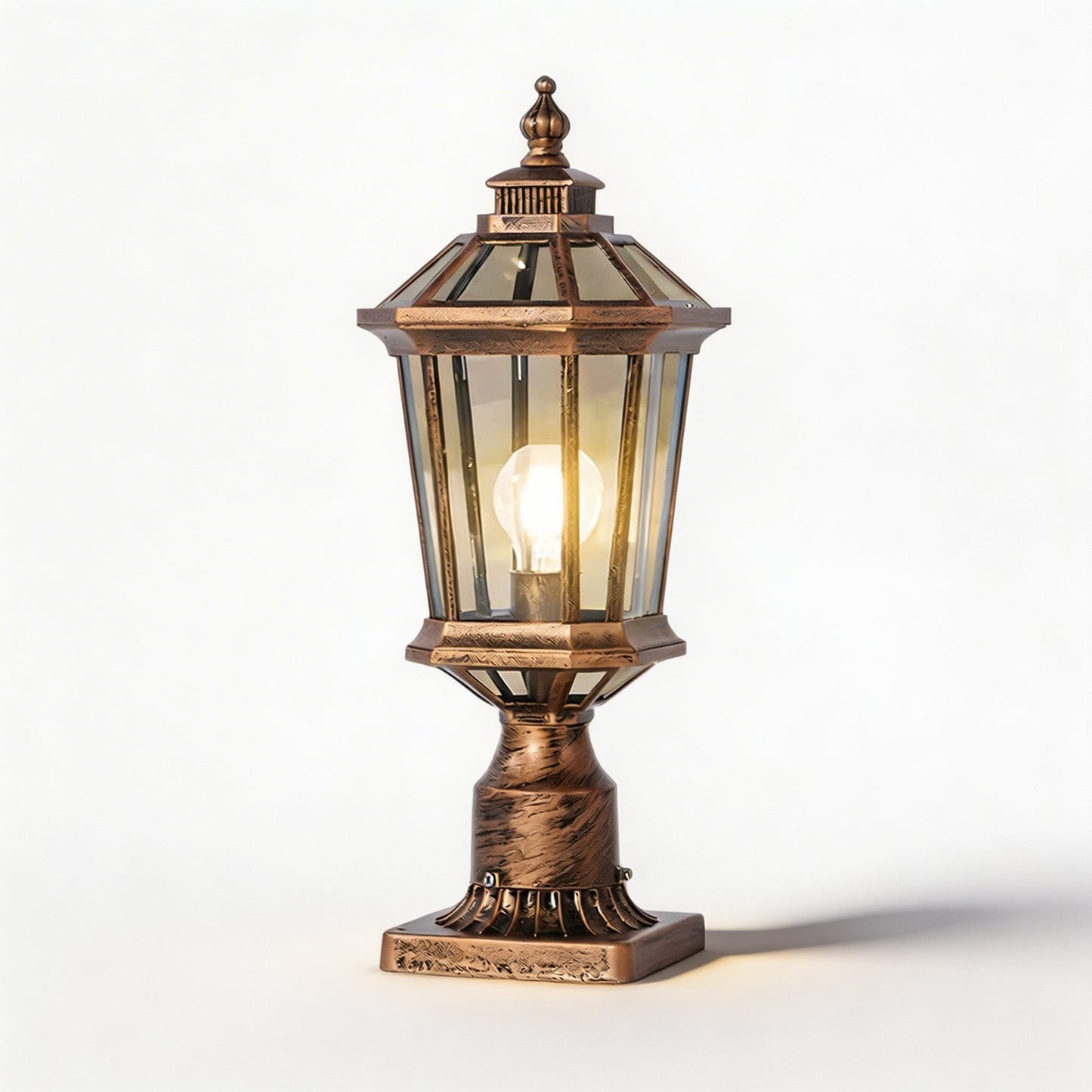 Stylish Solar & Wired Octagonal Outdoor Lighting Solution