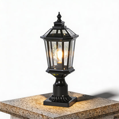 Stylish Solar & Wired Octagonal Outdoor Lighting Solution