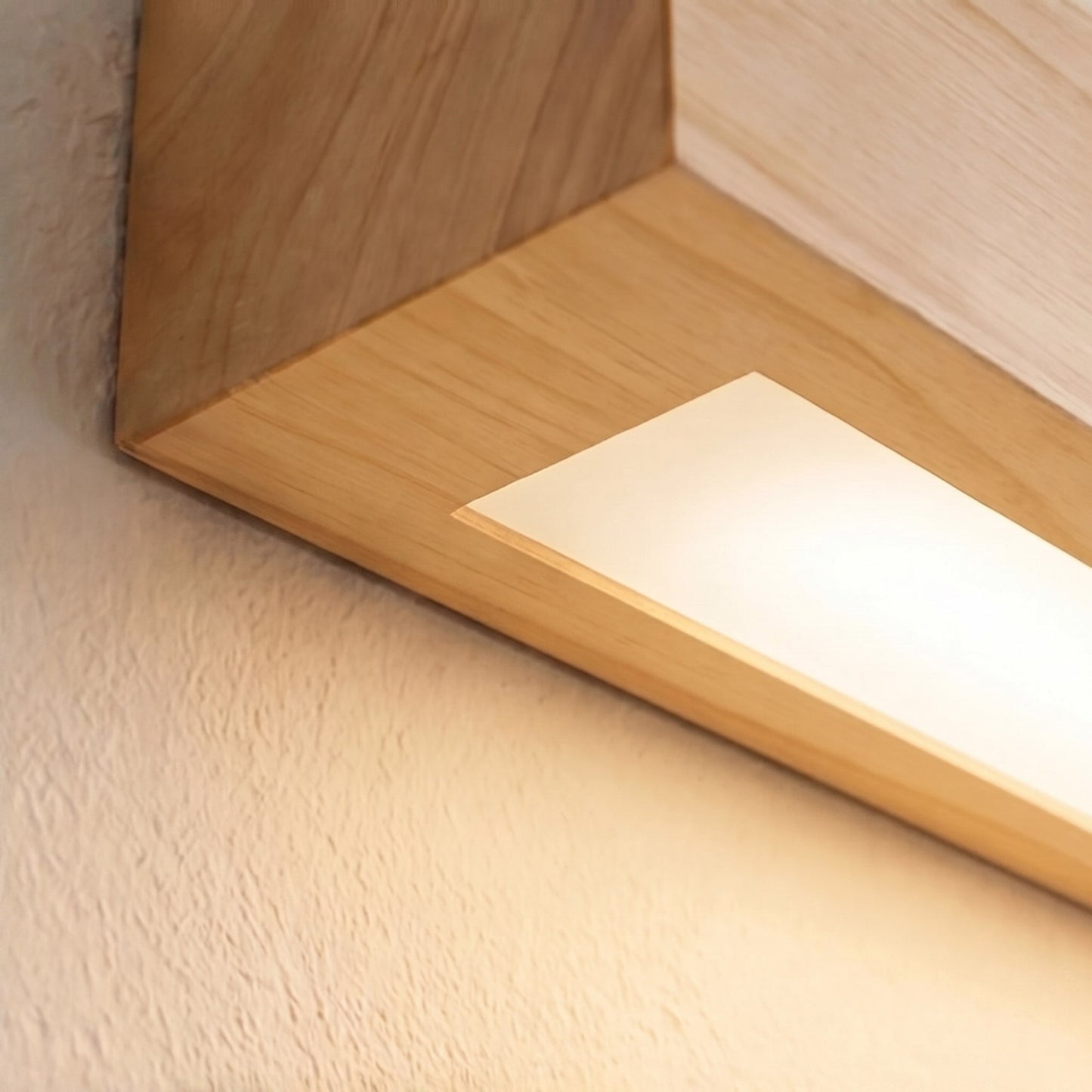 Adjustable Brightness Wooden LED Ceiling Light Fixture