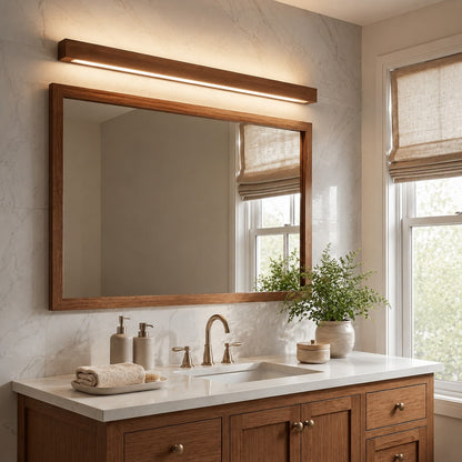 Adjustable Brightness Wooden LED Ceiling Light Fixture