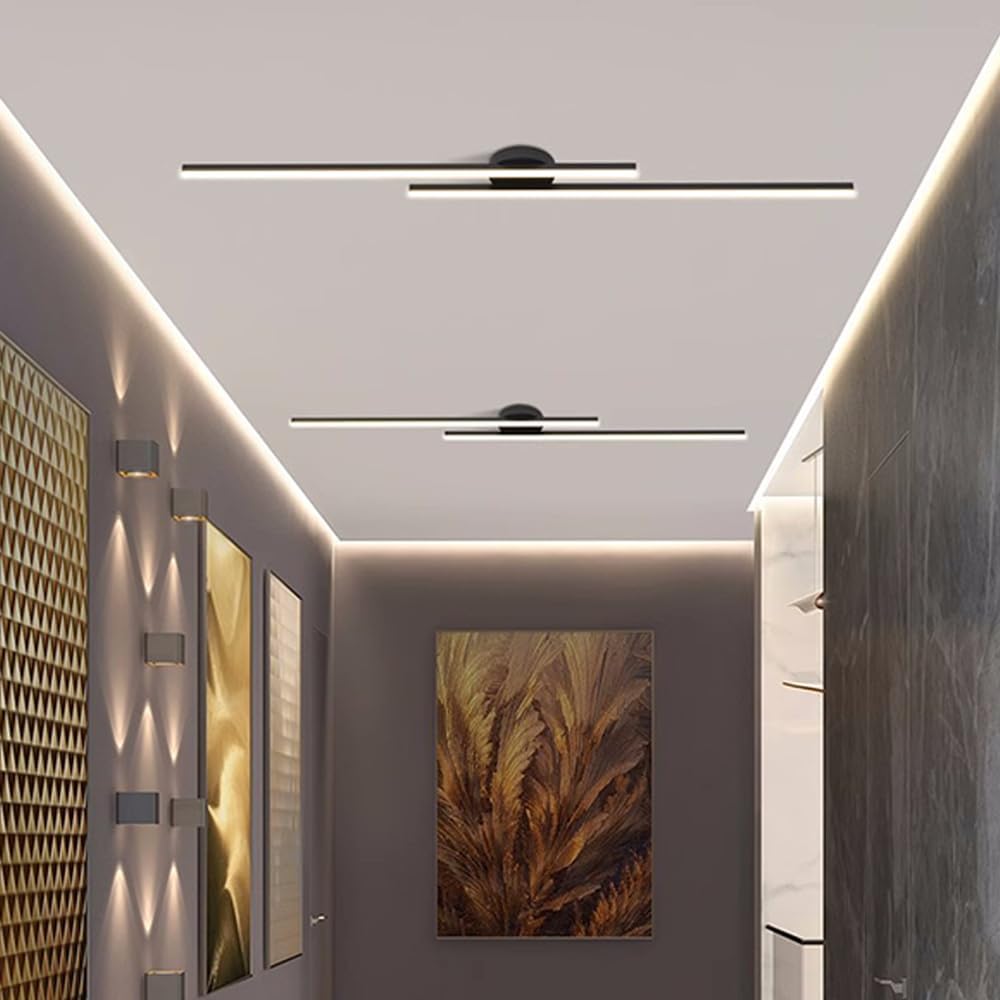 Sleek Energy-Saving LED Ceiling Light with Remote Dimming