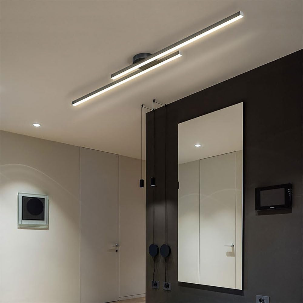 Sleek Energy-Saving LED Ceiling Light with Remote Dimming