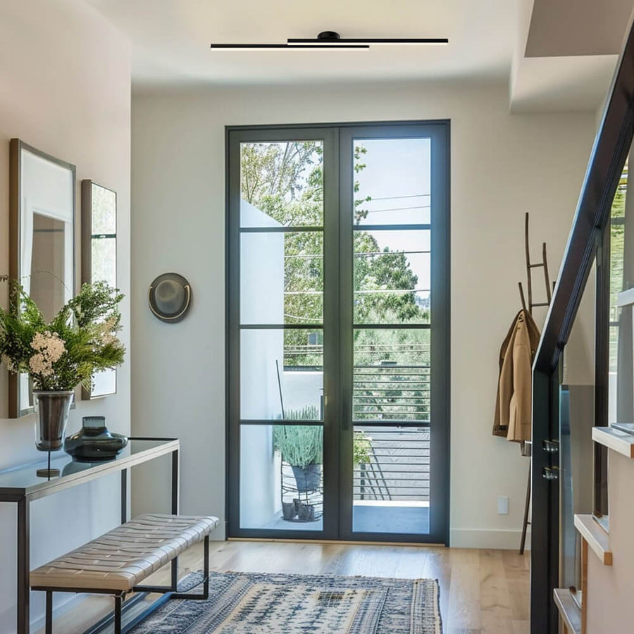 Sleek Energy-Saving LED Ceiling Light with Remote Dimming