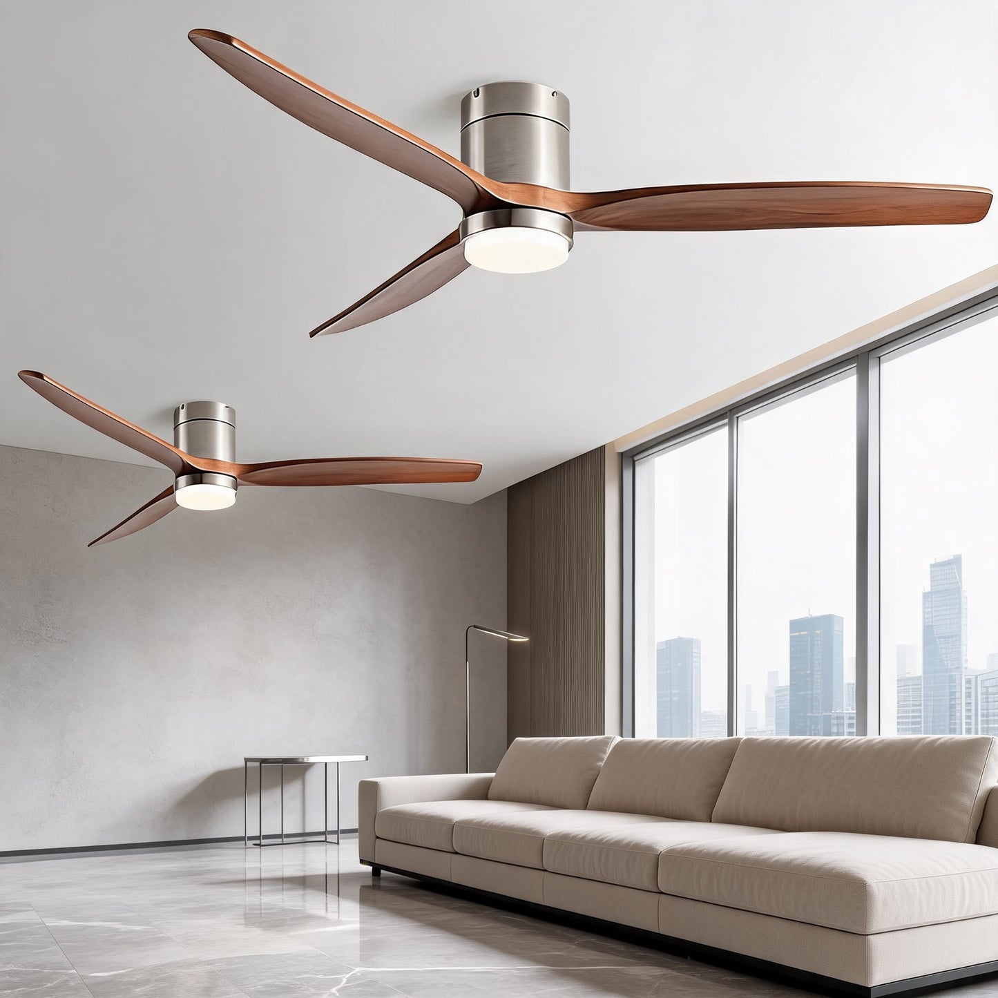 Smart Energy-Saving Ceiling Fan with Adjustable LED Lighting