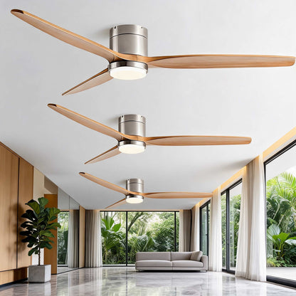 Smart Energy-Saving Ceiling Fan with Adjustable LED Lighting