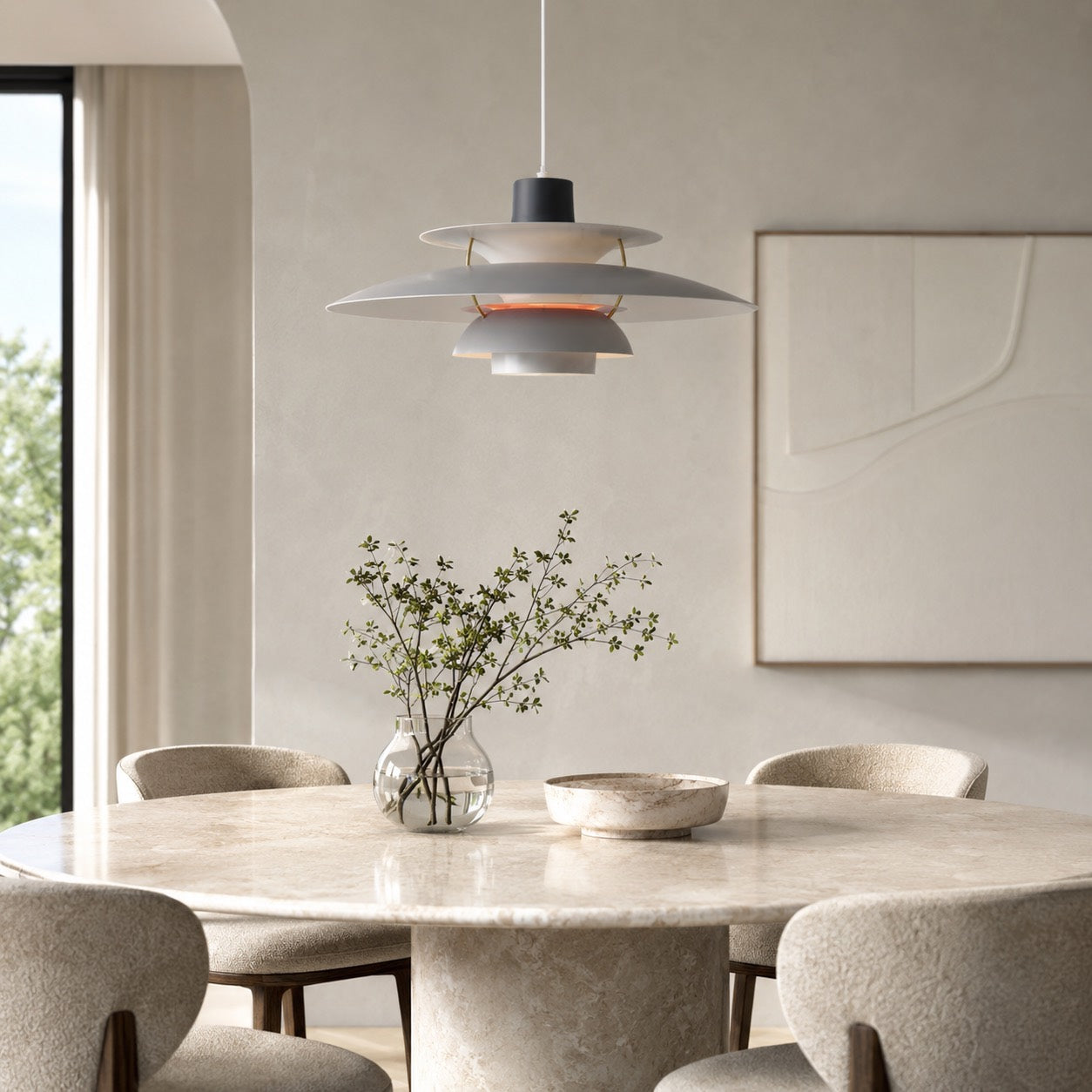 Stylish Energy-Saving Metal Pendant Light Fixture