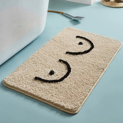 Luxurious Microfiber Non-Skid Bath Rug (Washing Machine Friendly)