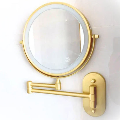 Wireless LED Vanity Mirror with Adjustable Brightness & Dual Magnification