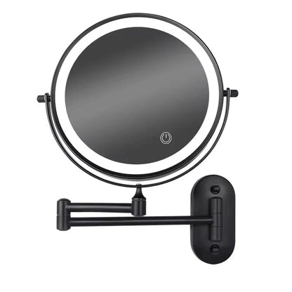 Wireless LED Vanity Mirror with Adjustable Brightness & Dual Magnification