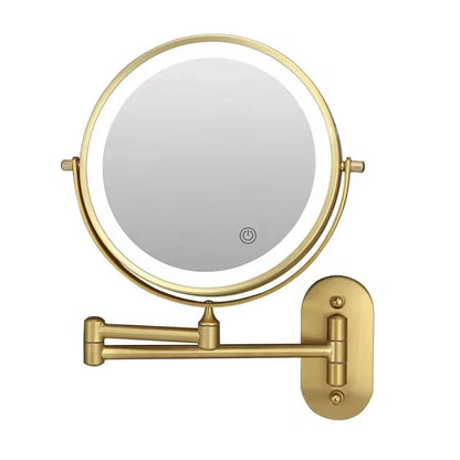 Wireless LED Vanity Mirror with Adjustable Brightness & Dual Magnification