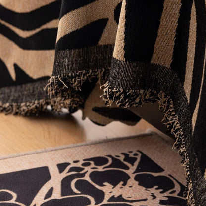Stylish Washable Chenille Zebra Pattern Sofa Protector