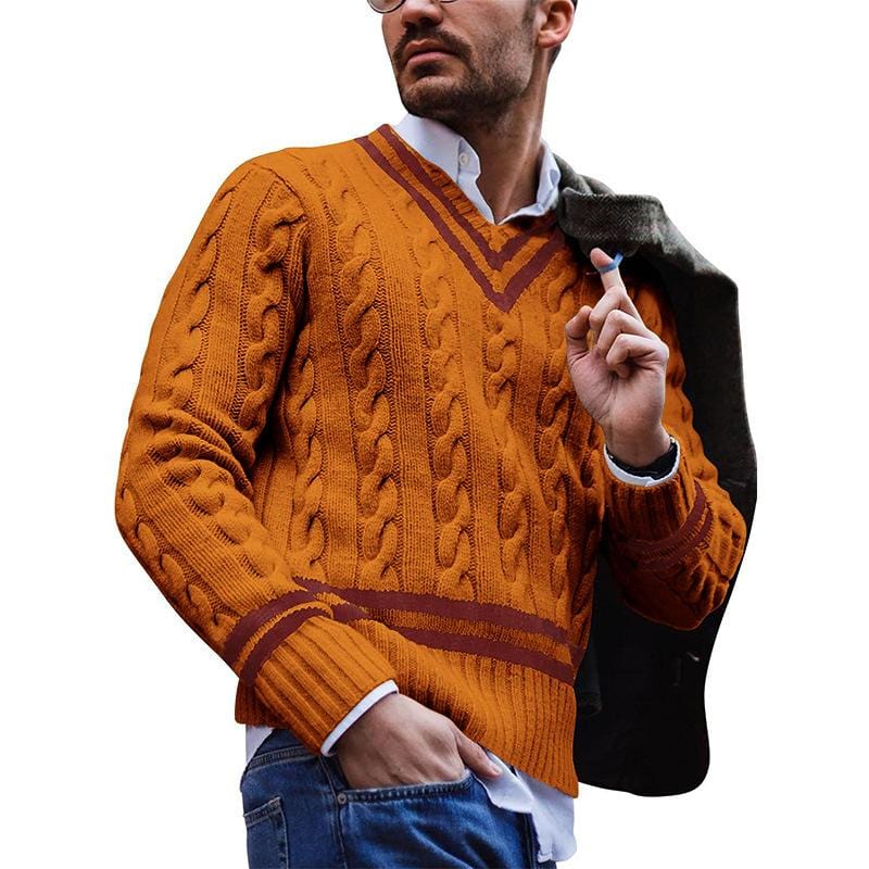 Men's Cozy Knit Sweater with Tailored Fit