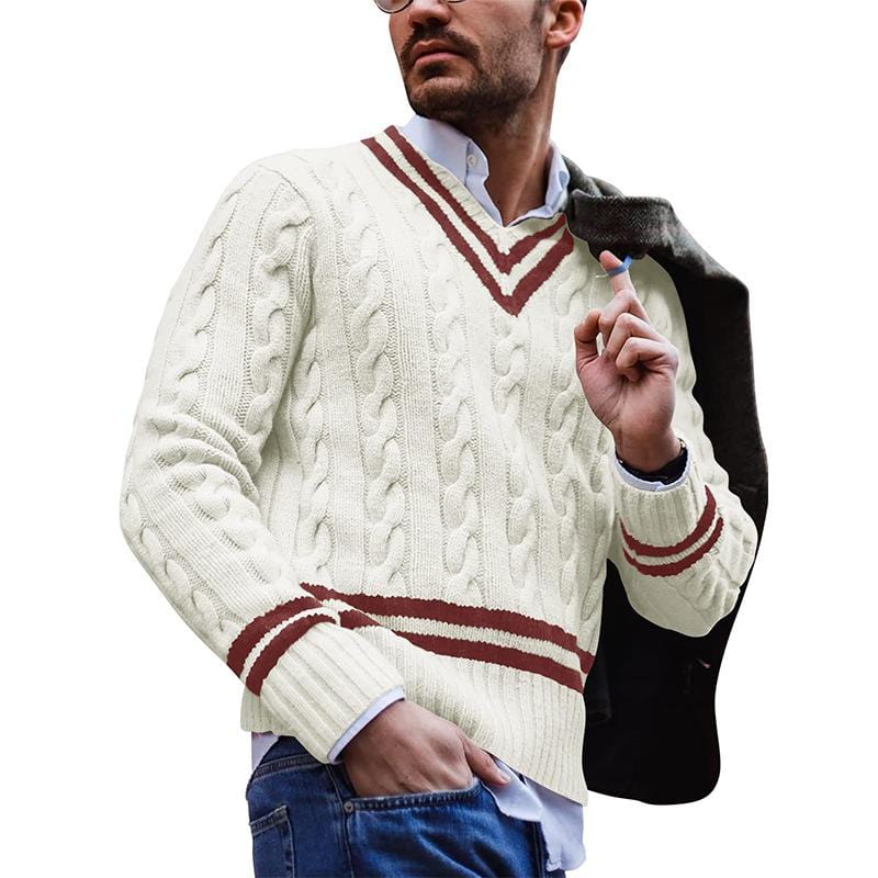 Men's Cozy Knit Sweater with Tailored Fit