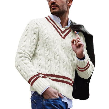 Men's Cozy Knit Sweater with Tailored Fit