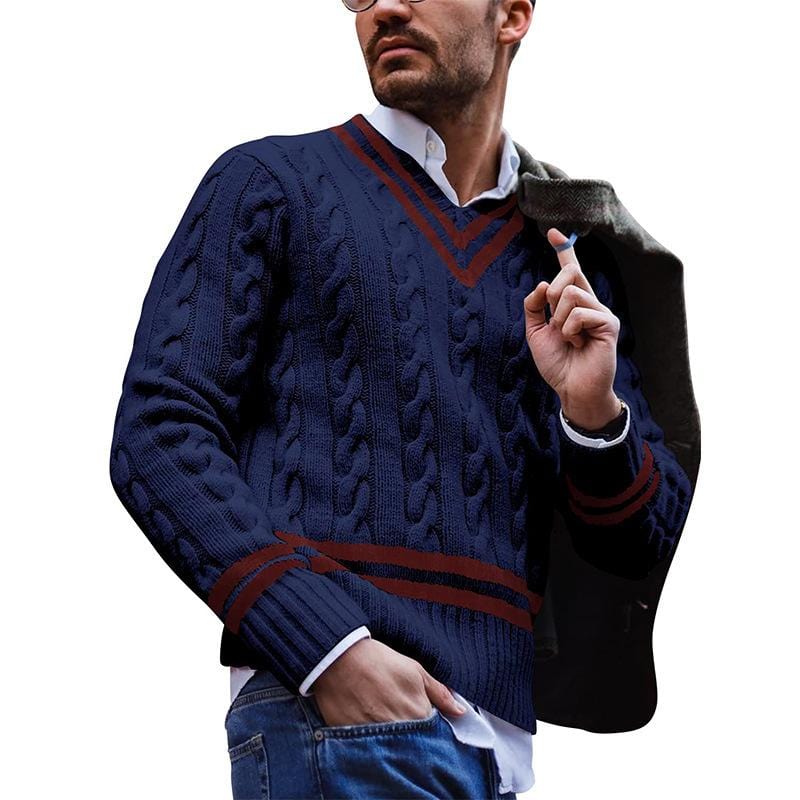 Men's Cozy Knit Sweater with Tailored Fit