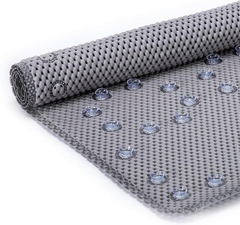 Cushioned Grip Bath Mat with Strong Suction Cups