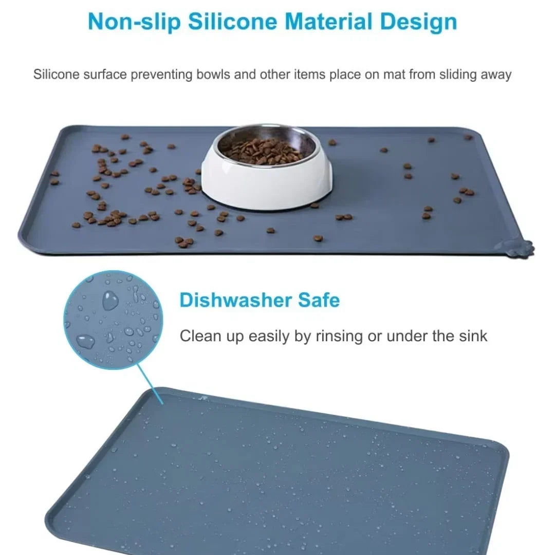 Smart Pet Feeding Mat with Waterproof Design and Non-Slip Grip