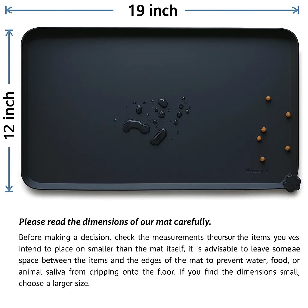 Smart Pet Feeding Mat with Waterproof Design and Non-Slip Grip