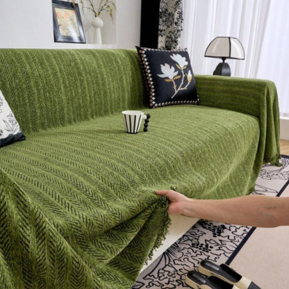 Stylish Chenille Sofa Protector for Pet Owners (Non-Slip, Washable)