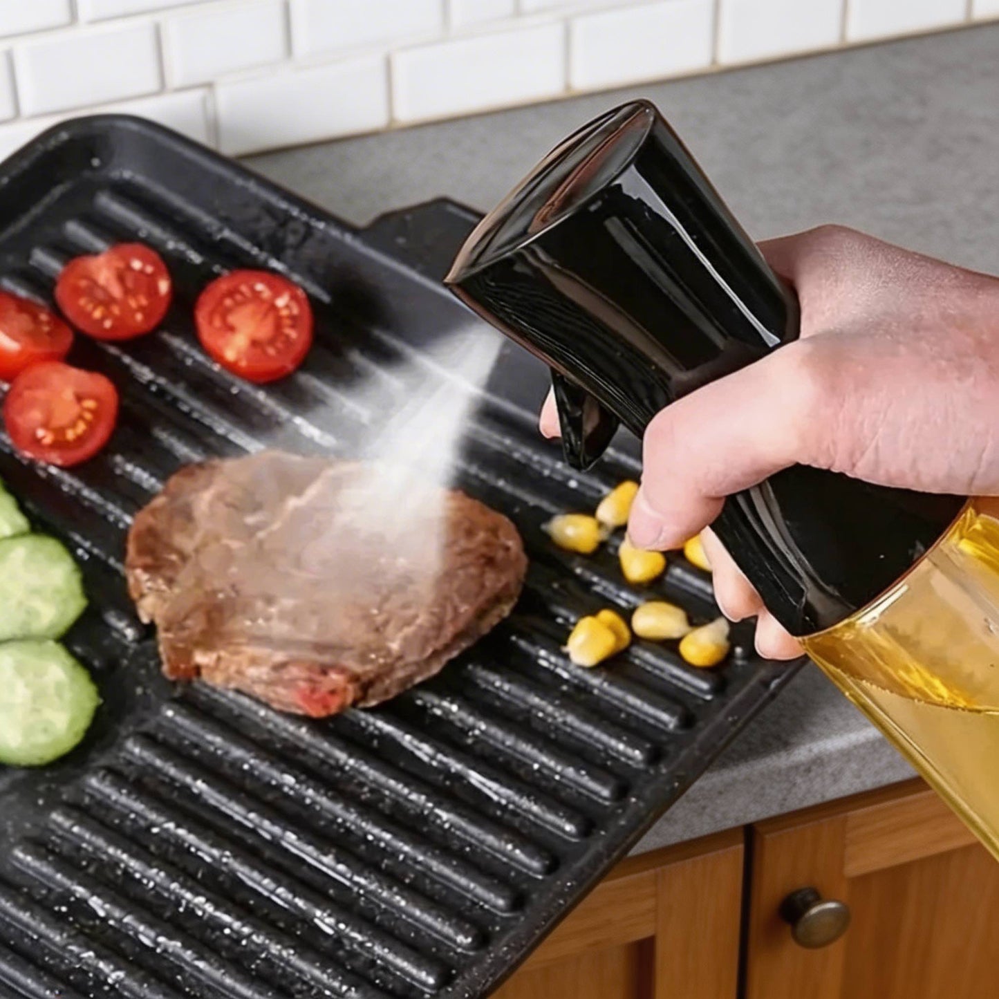 Eco-Friendly Glass Oil Sprayer for Healthy Cooking