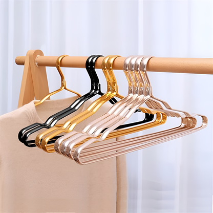 Sleek Aluminum Anti-Slip Hangers (Set of 10)