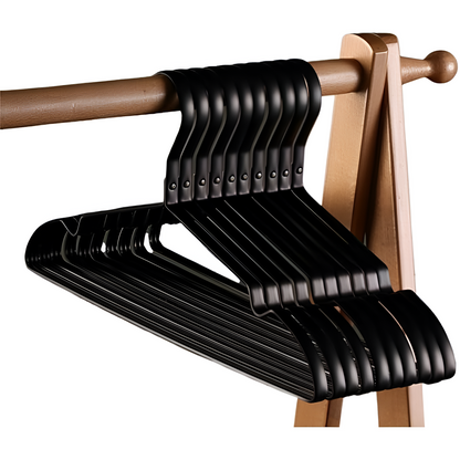 Sleek Aluminum Anti-Slip Hangers (Set of 10)