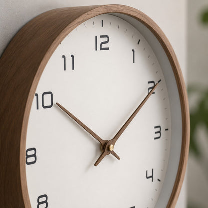 Whispering Elegance Wall Clock - Two Stylish Sizes