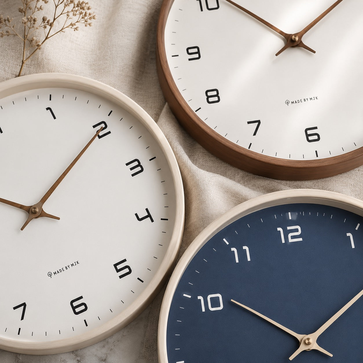 Whispering Elegance Wall Clock - Two Stylish Sizes