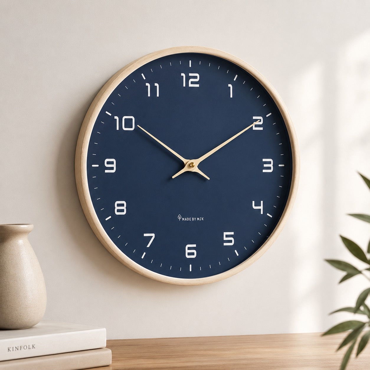 Whispering Elegance Wall Clock - Two Stylish Sizes