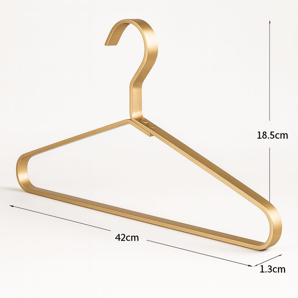 Space-Efficient Aluminum Clothes Hangers – Set of 4
