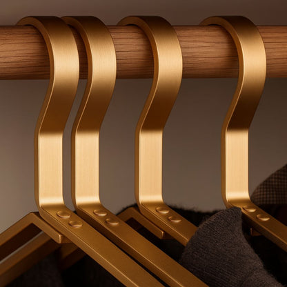 Space-Efficient Aluminum Clothes Hangers – Set of 4