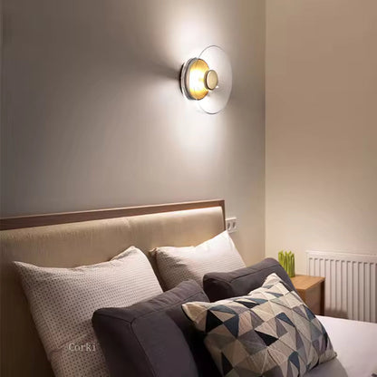 Modern Smoked Glass LED Ceiling Light Fixture
