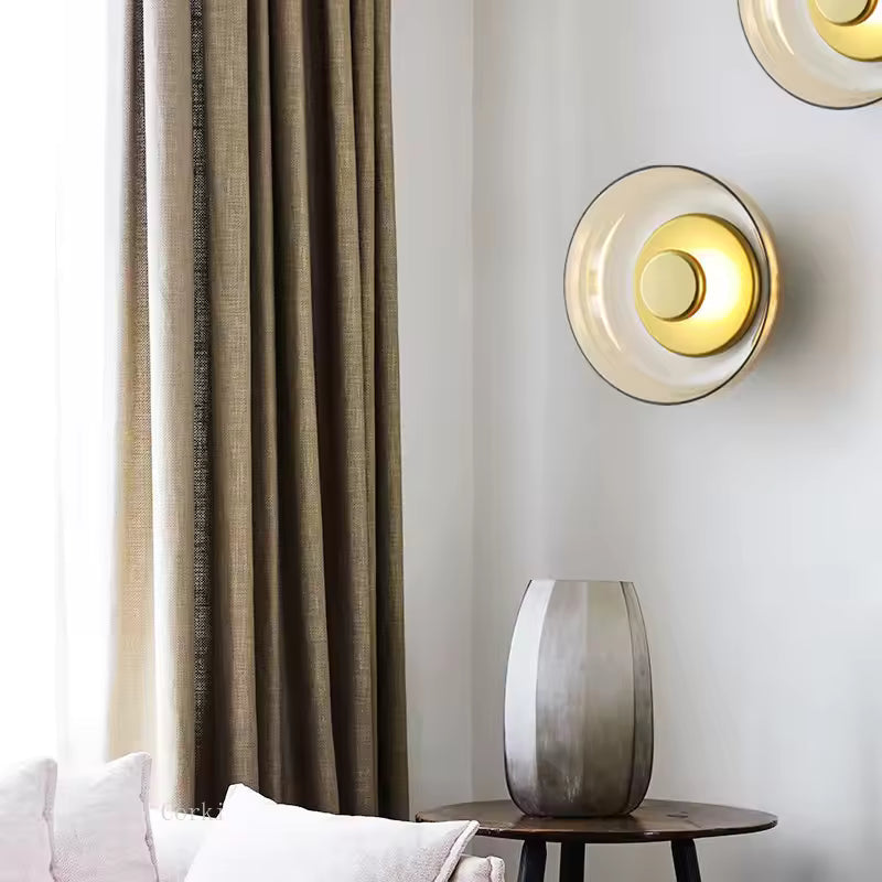 Modern Smoked Glass LED Ceiling Light Fixture