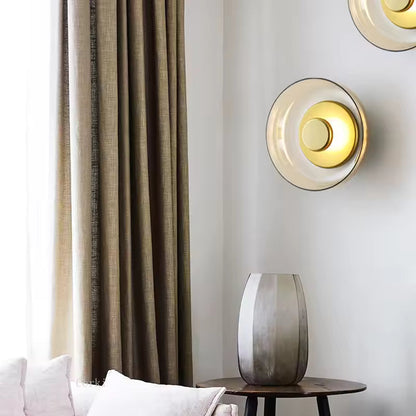 Modern Smoked Glass LED Ceiling Light Fixture