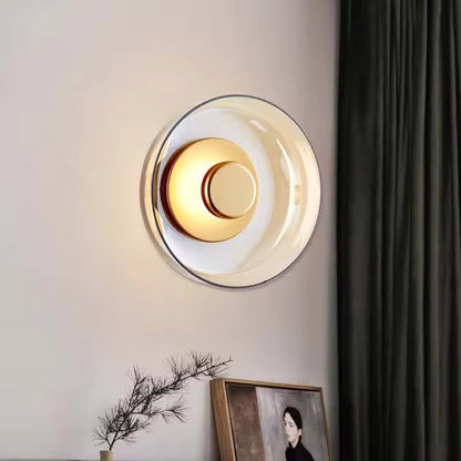 Modern Smoked Glass LED Ceiling Light Fixture