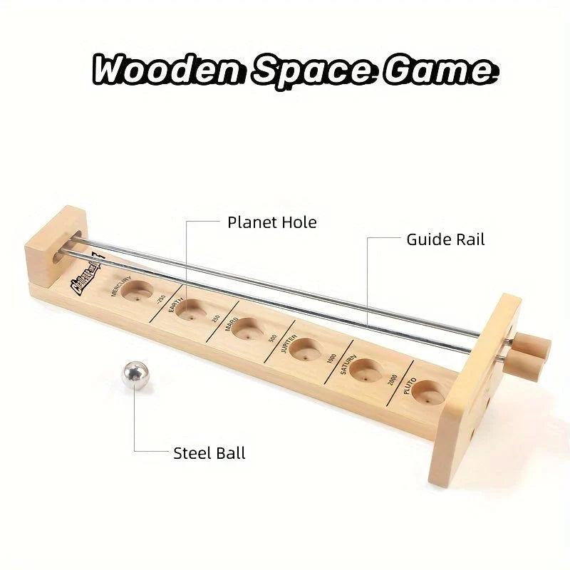 Galactic Target Game: Portable Wooden Fun for All Ages