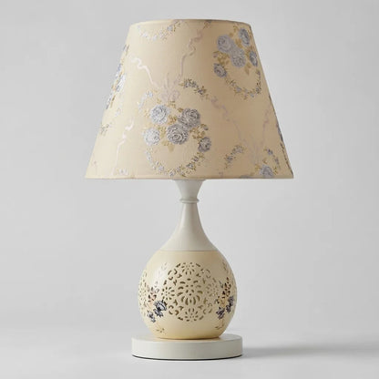 Elegant Crystal Table Lamp with Gold Accents