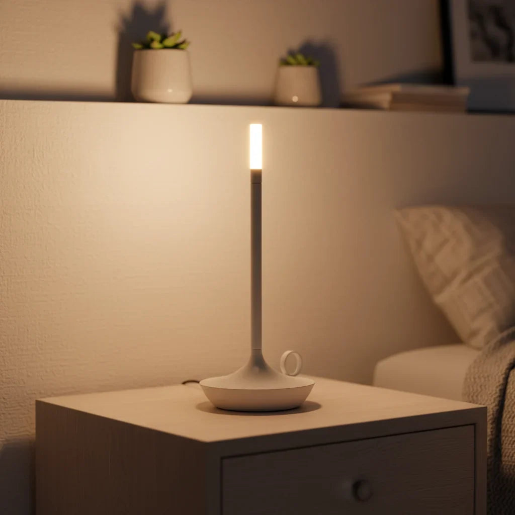 Elegant USB Rechargeable Dimmable Table Lamp