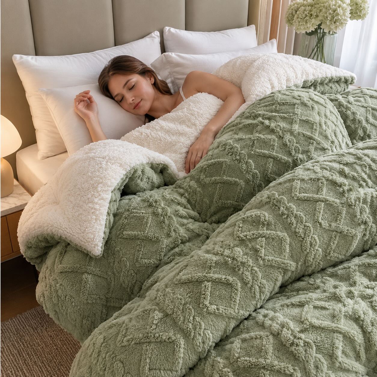 Luxurious Dual-Sided Weighted Blanket for Ultimate Relaxation